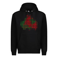 Black Christmas glitter patch Premium Hoodie - AdoDesignShop