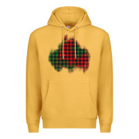 Mustard Christmas glitter patch Premium Hoodie - AdoDesignShop