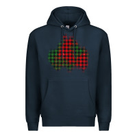Navy Christmas glitter patch Premium Hoodie - AdoDesignShop