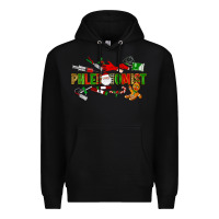 Black christmas phlebotomist Premium Hoodie - LillyAllenDesigns
