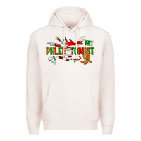 Pale Pink christmas phlebotomist Premium Hoodie - LillyAllenDesigns