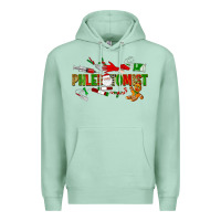 Seafoam christmas phlebotomist Premium Hoodie - LillyAllenDesigns