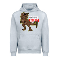 Heather Grey DADDY SAURUS REX Urban Hoodie - Bettercallsaul