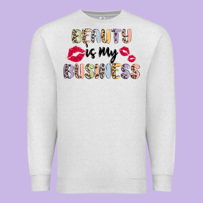 Beauty Is My Business Premium Sweatshirt Designed By Maliassmallbusiness