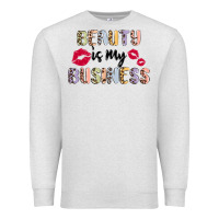 Oatmeal Heather beauty is my business Premium Sweatshirt - MaliasSmallBusiness