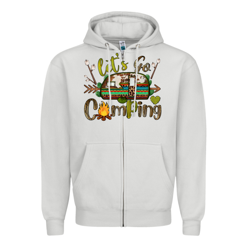 Let's Go Camping Zipper Hoodie by BarkalooDesign | Teevron