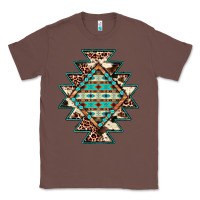 Chestnut cowhide leopard gemstone aztec Classic Tee - JahusDesignShop