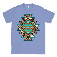 Colony Blue cowhide leopard gemstone aztec Classic Tee - JahusDesignShop