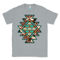 Heather Grey cowhide leopard gemstone aztec Classic Tee - JahusDesignShop