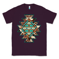 Plum cowhide leopard gemstone aztec Classic Tee - JahusDesignShop