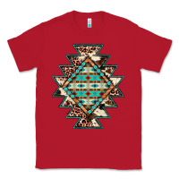 Red cowhide leopard gemstone aztec Classic Tee - JahusDesignShop