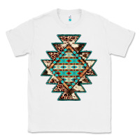 White cowhide leopard gemstone aztec Classic Tee - JahusDesignShop