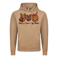Vintage Coffee peace love toy poodle Vintage Hoodie - RanaPortraitStore