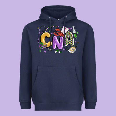 Cna Mardi Gras Heavyweight Hoodie Designed By Maliassmallbusiness