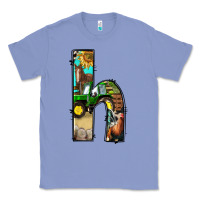 Colony Blue farm life alphabet lowercase letters h Classic Tee - BundleAndBundleShop