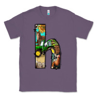 Lavender farm life alphabet lowercase letters h Classic Tee - BundleAndBundleShop