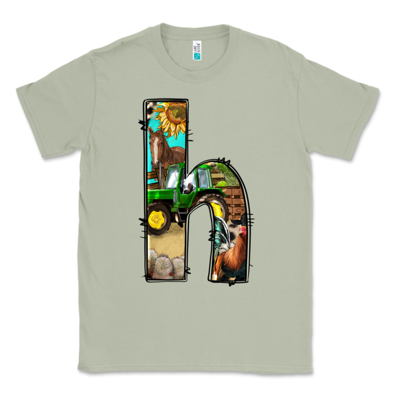Farm Life Alphabet Lowercase Letters H Classic Tee by BundleAndBundleShop | Teevron