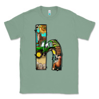 Sage farm life alphabet lowercase letters h Classic Tee - BundleAndBundleShop