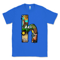 True Royal farm life alphabet lowercase letters h Classic Tee - BundleAndBundleShop