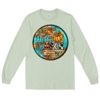Matcha hello pumpkin earrings Long Sleeve Tee - BundleAndBundleShop