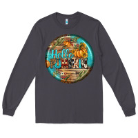 Smoke hello pumpkin earrings Long Sleeve Tee - BundleAndBundleShop