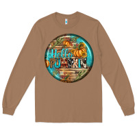 Hello Pumpkin Earrings Long Sleeve Tee | Teevron