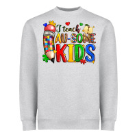 Heather Grey i teach au some kids Heavyweight Sweatshirt - Zillion Design Studio