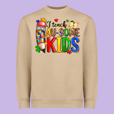 I Teach Au Some Kids Heavyweight Sweatshirt Designed By Zillion Design Studio