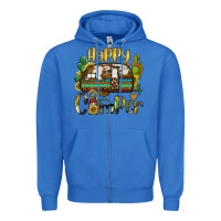 True Royal happy camper caravan and gnome Zipper Hoodie - BarkalooDesign