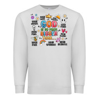 Dove Grey god is so much bigger than... Premium Sweatshirt - MaliasSmallBusiness