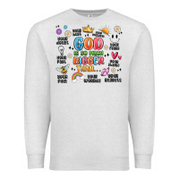 Oatmeal Heather god is so much bigger than... Premium Sweatshirt - MaliasSmallBusiness