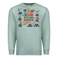Seafoam god is so much bigger than... Premium Sweatshirt - MaliasSmallBusiness