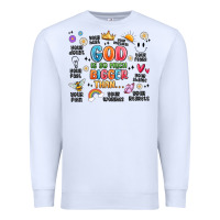 White god is so much bigger than... Premium Sweatshirt - MaliasSmallBusiness