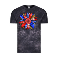 Cloud Black America sunflower Vintage Tee - Neo Western