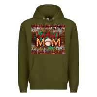 Army Green baseball Premium Hoodie - LillyAllenDesigns