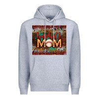 Heather Grey baseball Premium Hoodie - LillyAllenDesigns