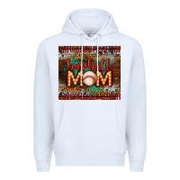 White baseball Premium Hoodie - LillyAllenDesigns