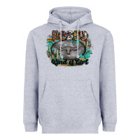 Heather Grey rodeo kind of girl Heavyweight Hoodie - MaliasSmallBusiness