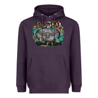 Plum rodeo kind of girl Heavyweight Hoodie - MaliasSmallBusiness