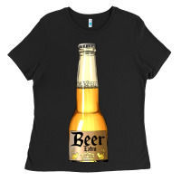 Black yellow beer bottle Ladies Tee - AdoDesignShop