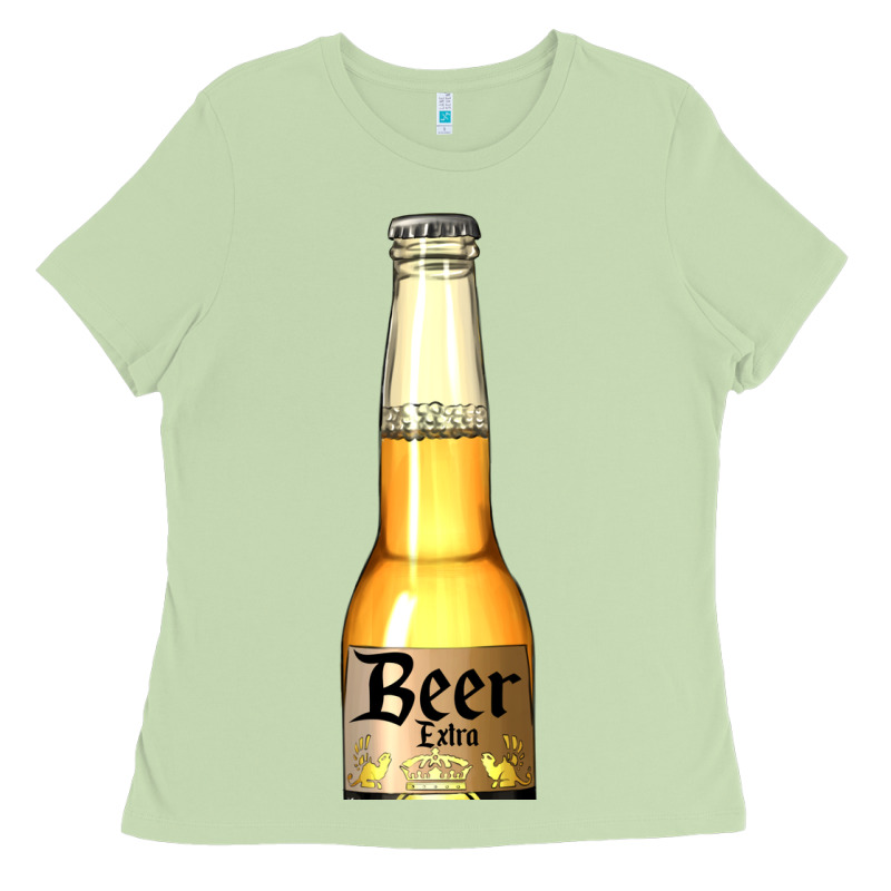 Yellow Beer Bottle Ladies Tee by AdoDesignShop | Teevron