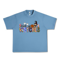 Pebble Blue Drink Up Witches Urban Heavy Tee - CowhideDigitalArt