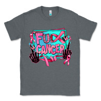 Charcoal Heather fuck cancer Classic Tee - AdoDesignShop