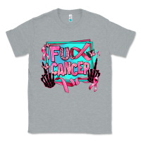 Heather Grey fuck cancer Classic Tee - AdoDesignShop