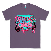 Lavender fuck cancer Classic Tee - AdoDesignShop