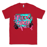 Red fuck cancer Classic Tee - AdoDesignShop