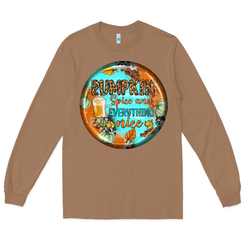 Pumpkin Spice And Everythink Nice Earrings Long Sleeve Tee by BundleAndBundleShop | Teevron