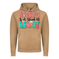 Nursing Is A Work Of Heart Vintage Hoodie | Teevron