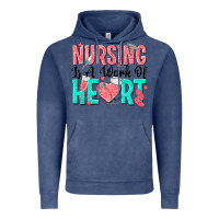Vintage Denim nursing is a work of heart Vintage Hoodie - texasbilliewilder