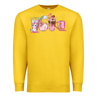 Lemon unicorn coffee cups Premium Sweatshirt - NancyCooperArtShop